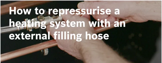 How to repressurise a heating system